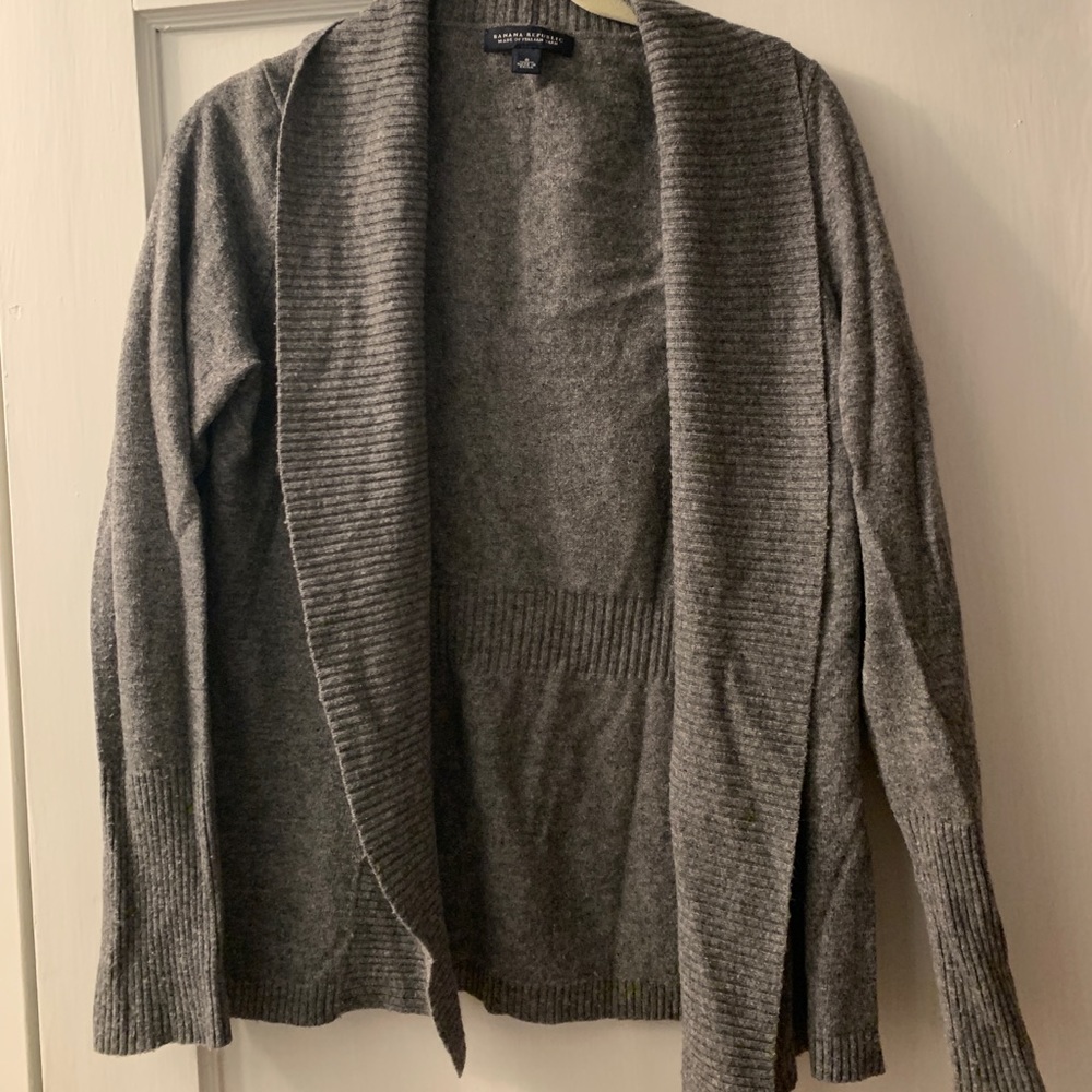 Italian Yarn Cow Neck Gray Sweater